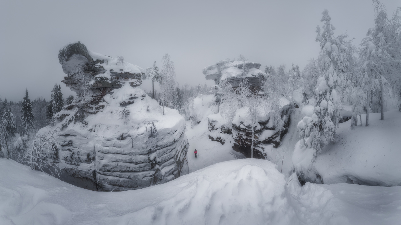 Пасмурным утром в "каменном городе"