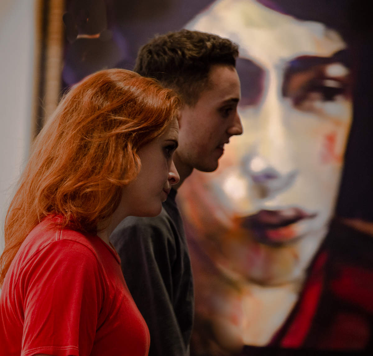 Красное и чёрное Тройной портрет