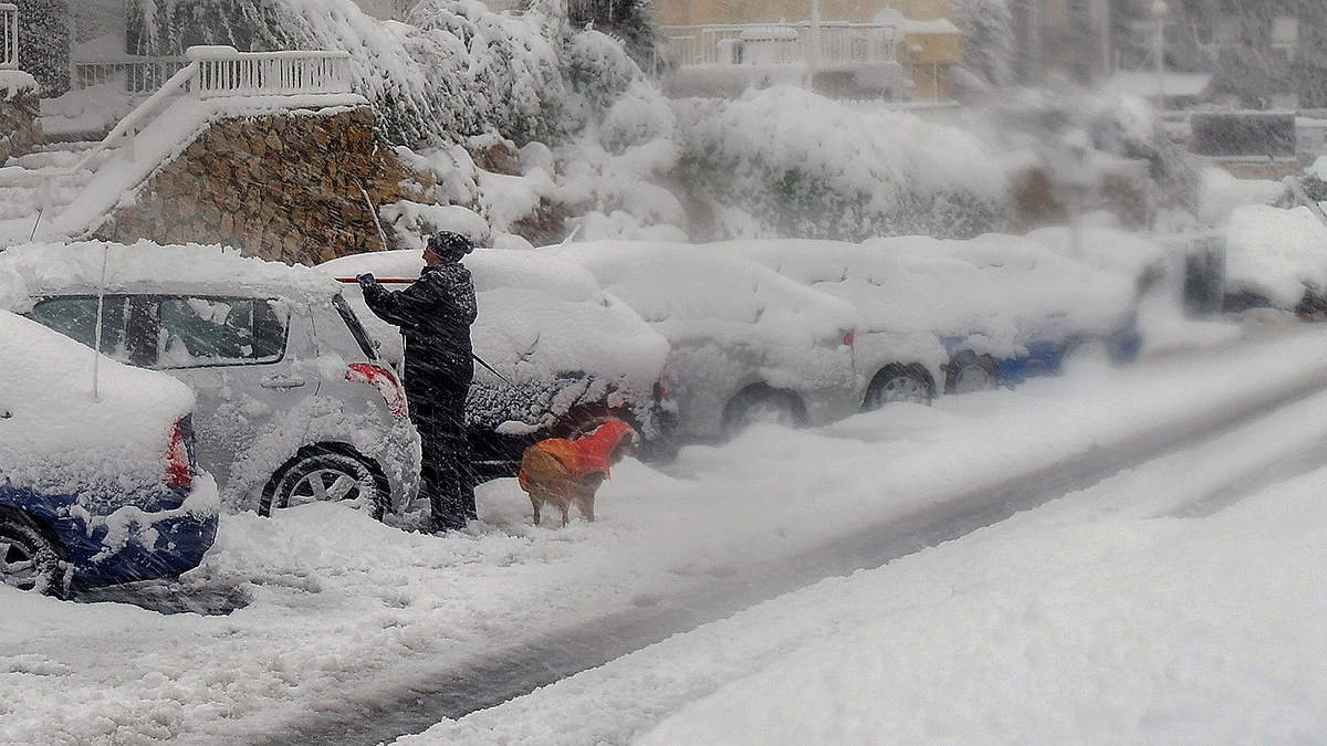 После снегопада...