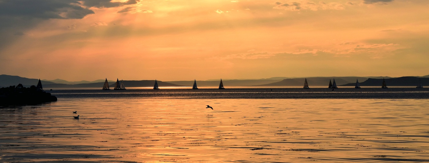 Силуэты на закате