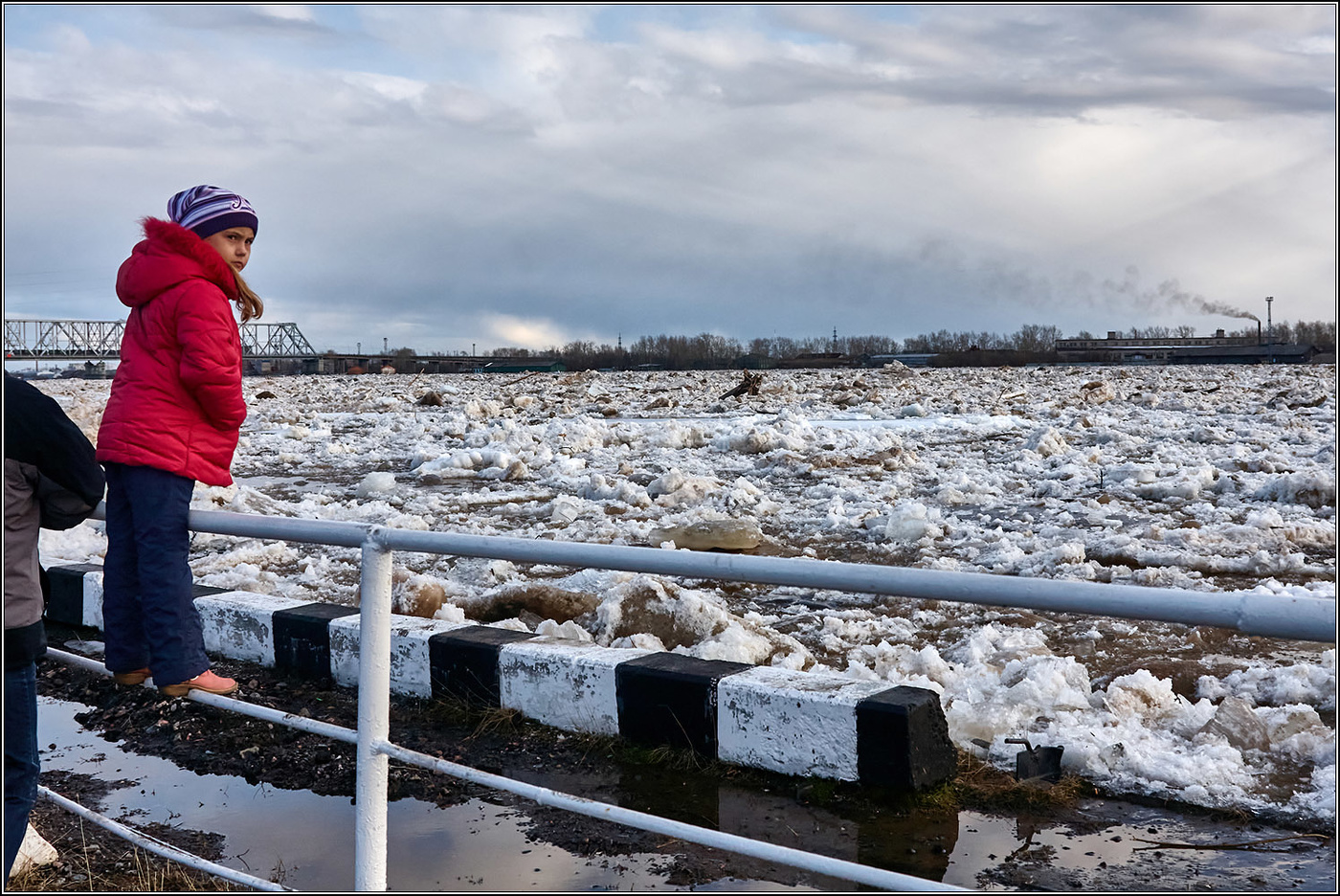 Ледоход на Северной Двине.