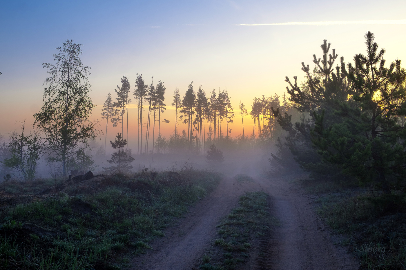 По дорожке за рассветом.