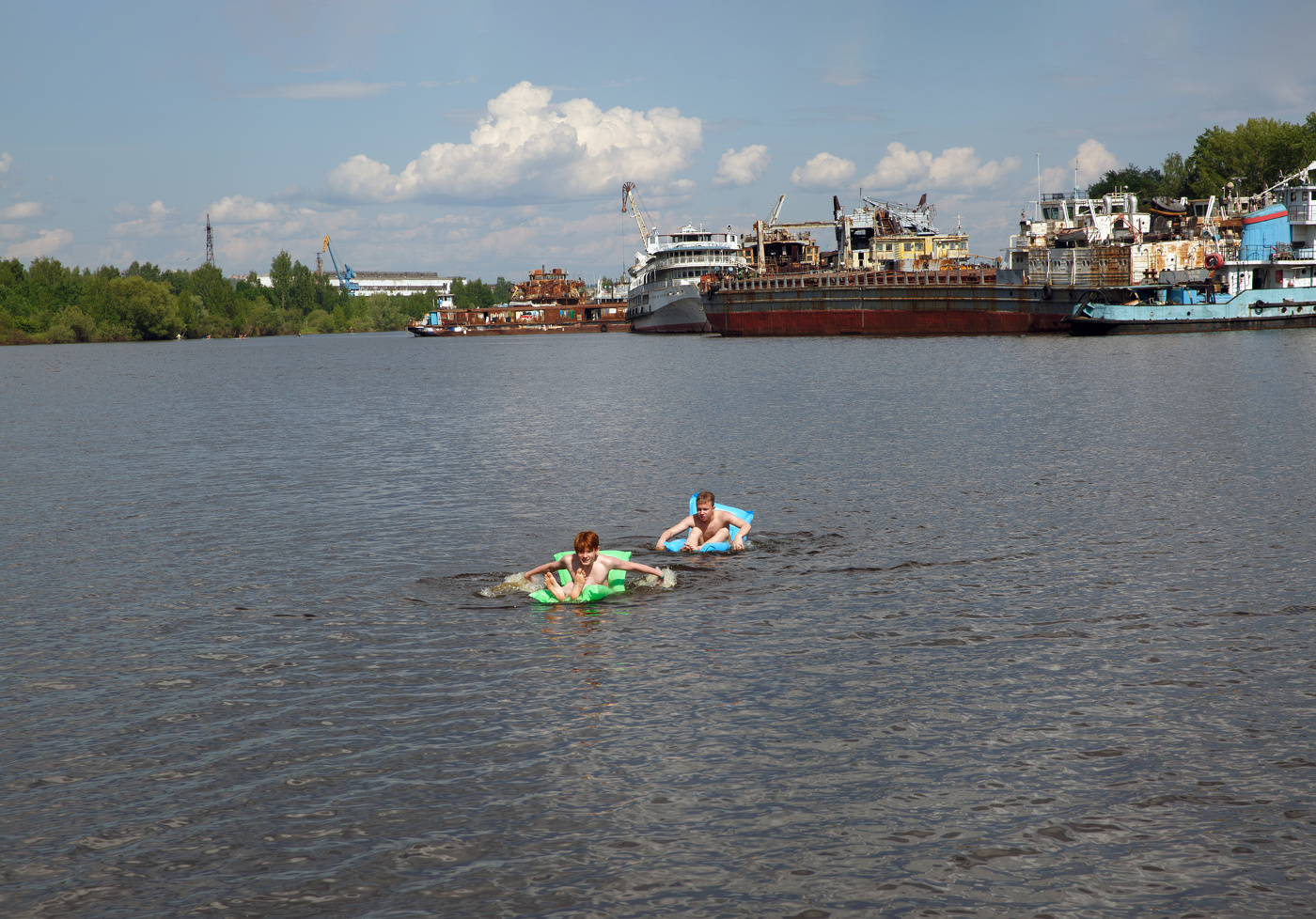 Лето на Каме.Смельчаки.