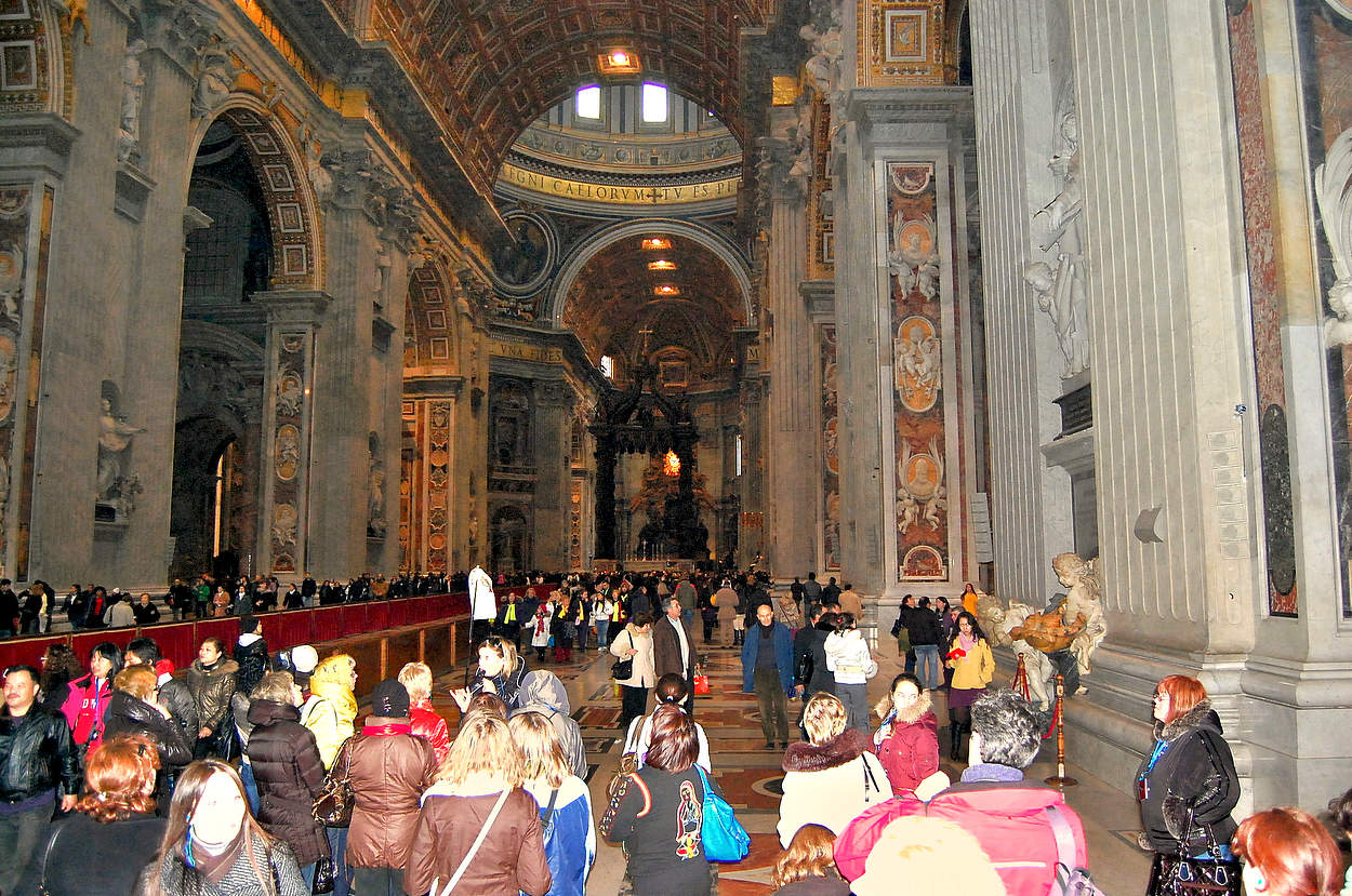 В соборе Святого Петра в Ватикане