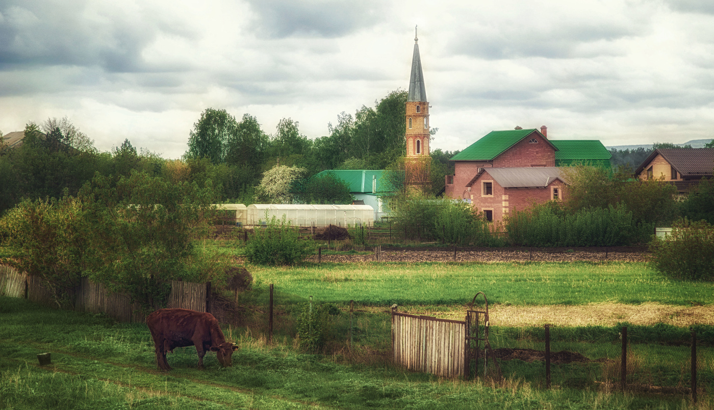 Село Ильчимбетово в мае