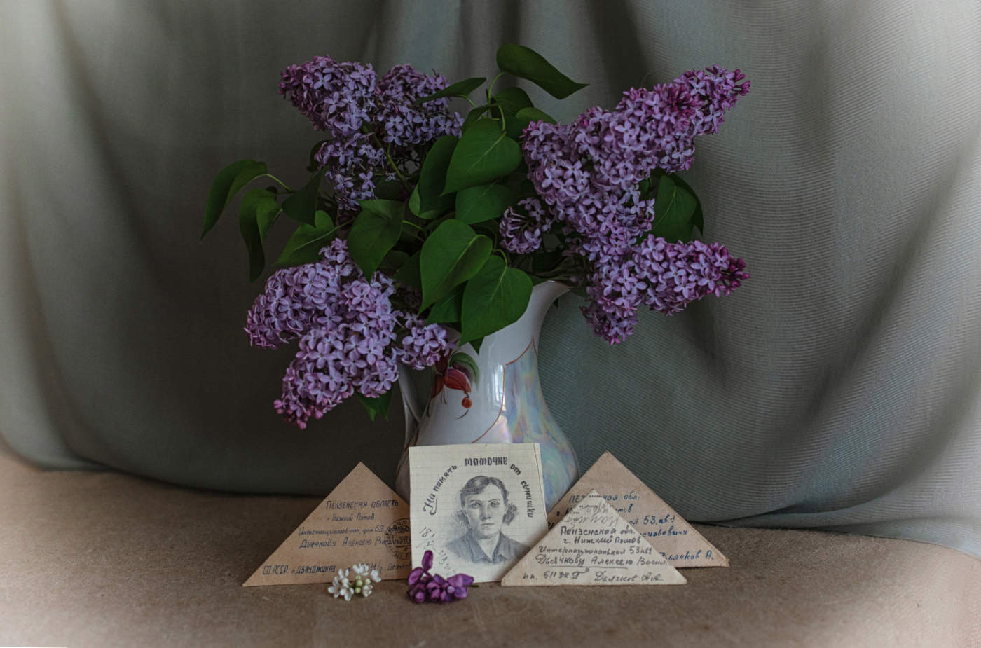 На память мамочке от сынишки... 18-05-1943г.