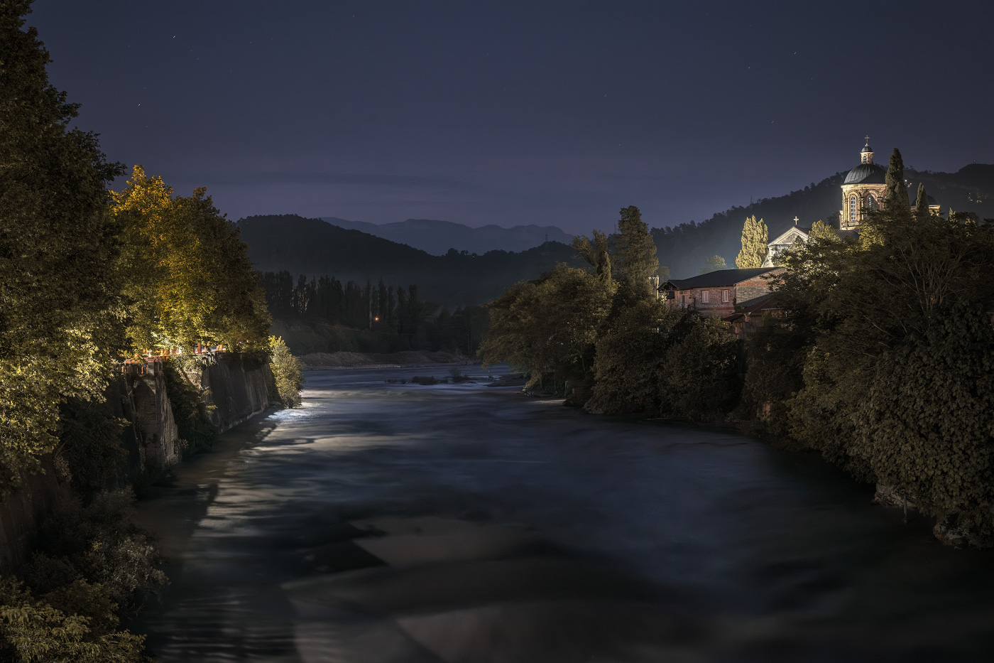 Night Over Rioni River