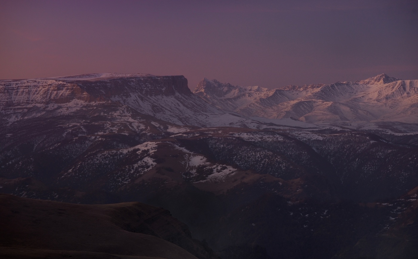 Рассвет в горах