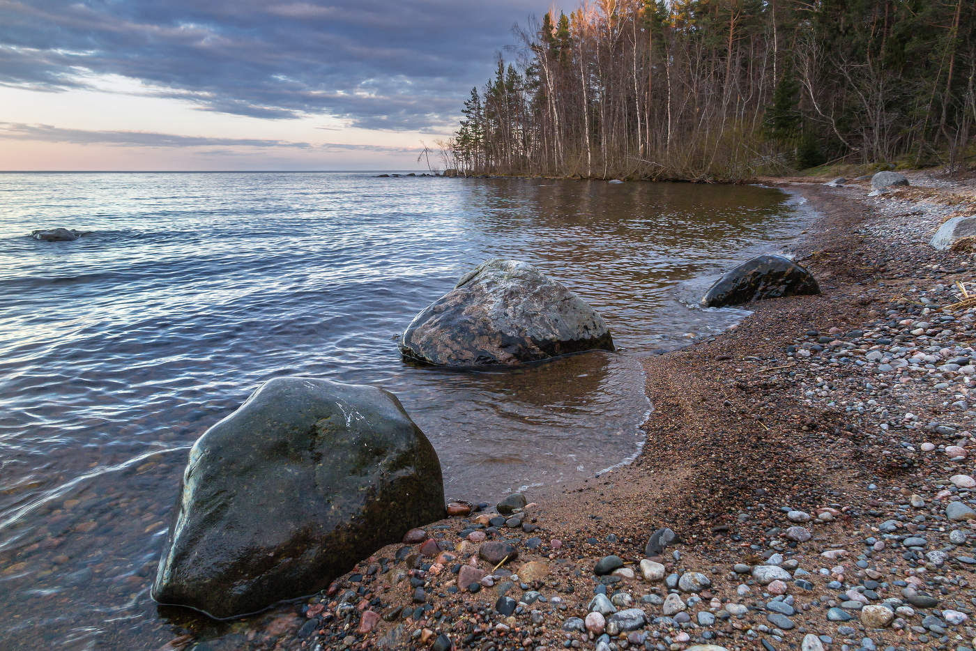 Майский вечер на Ладоге.