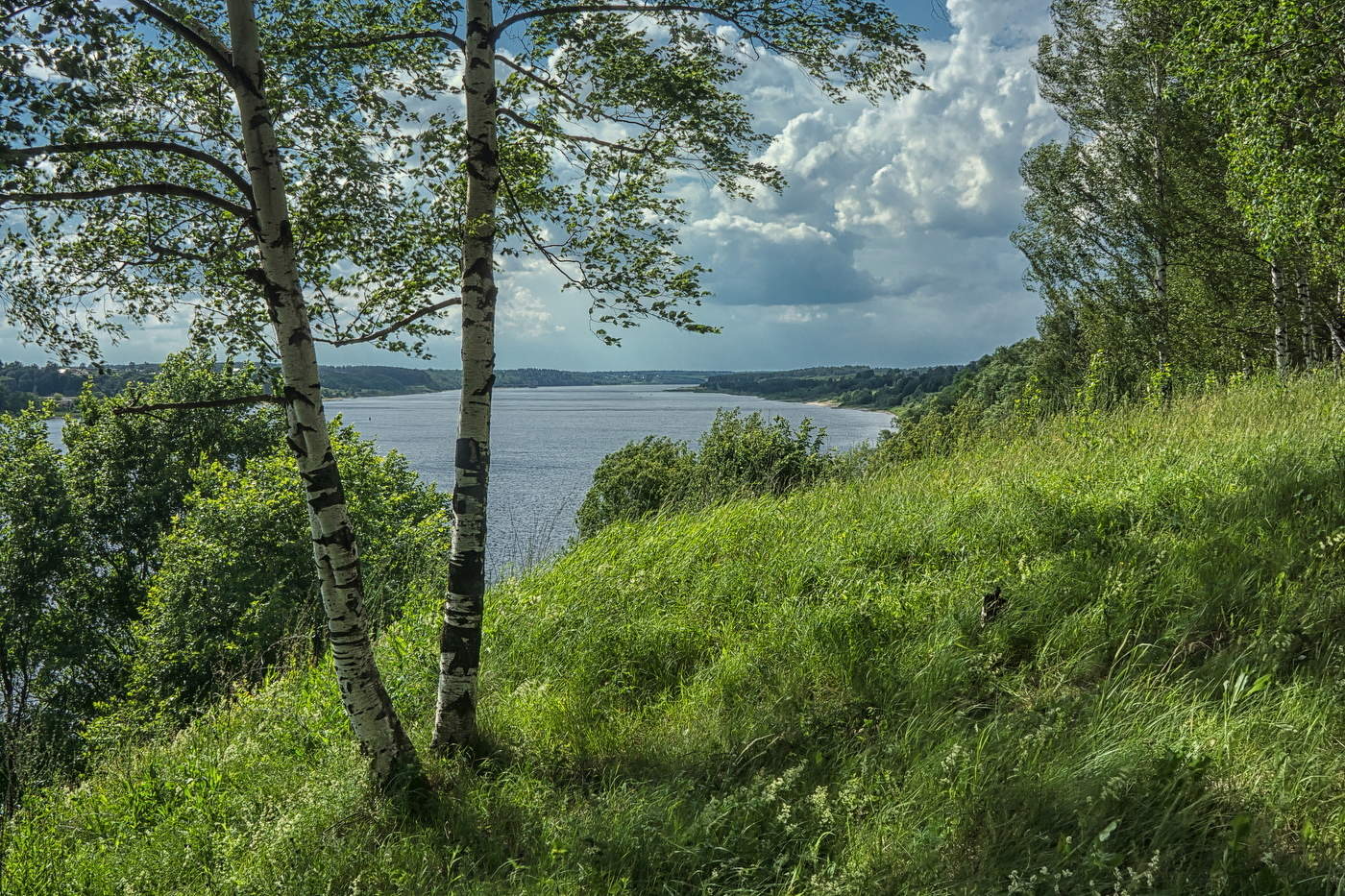 На высоком берегу на крутом