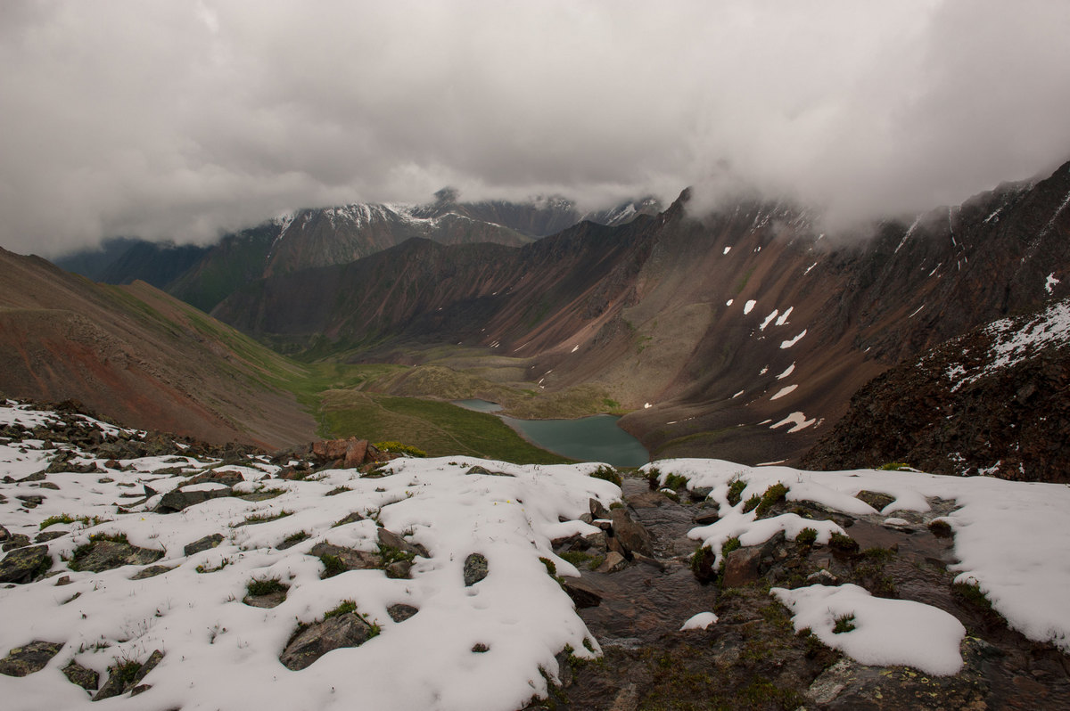 Вниз, через перевал Шумак.