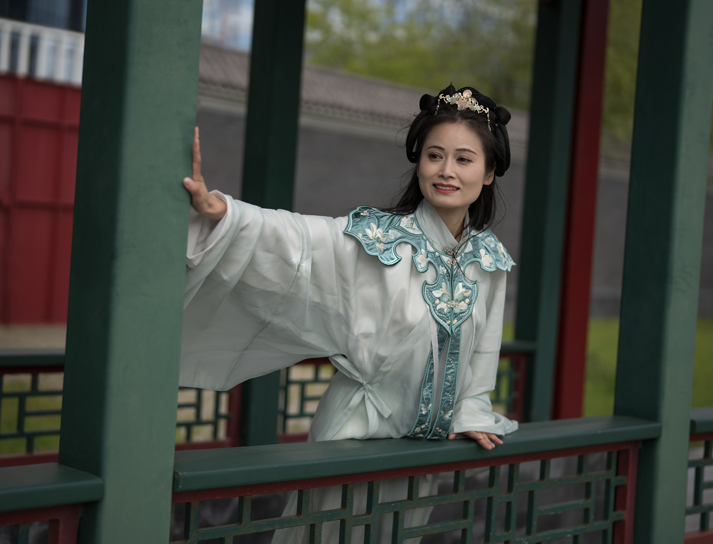 В парке Хуамин