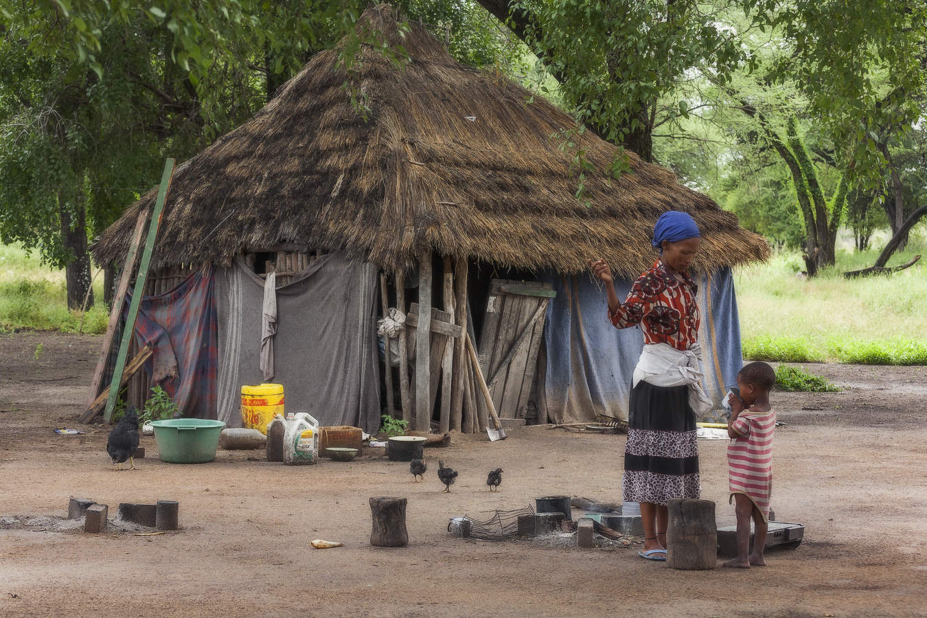 И кол, и двор