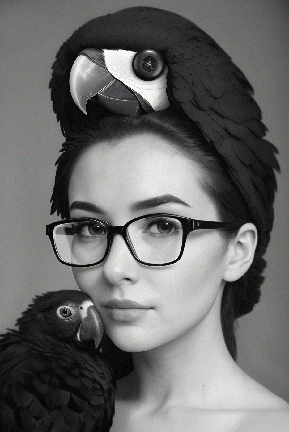 Портрет с попугаем