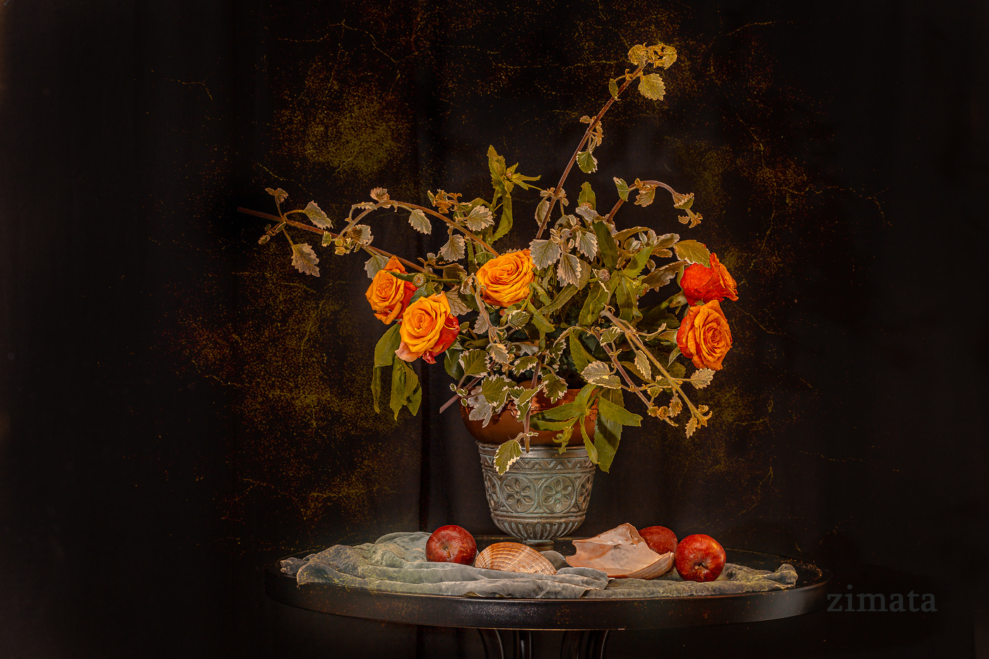 Натюрморт с розами