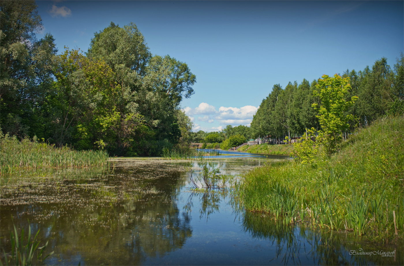 "На речке в конце июня"©