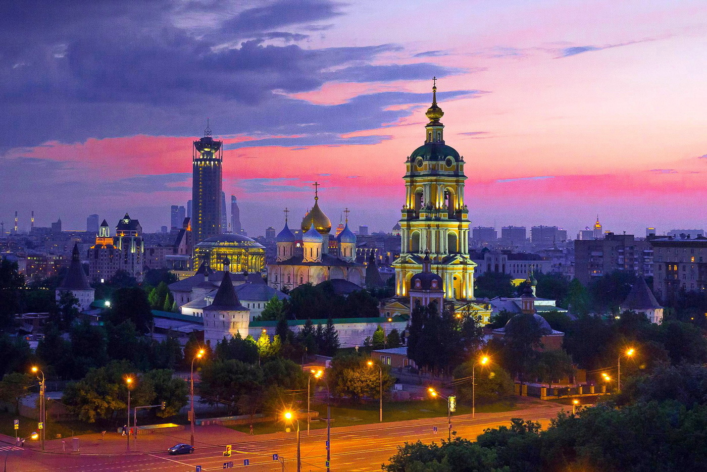 Вид на Новоспасский монастырь