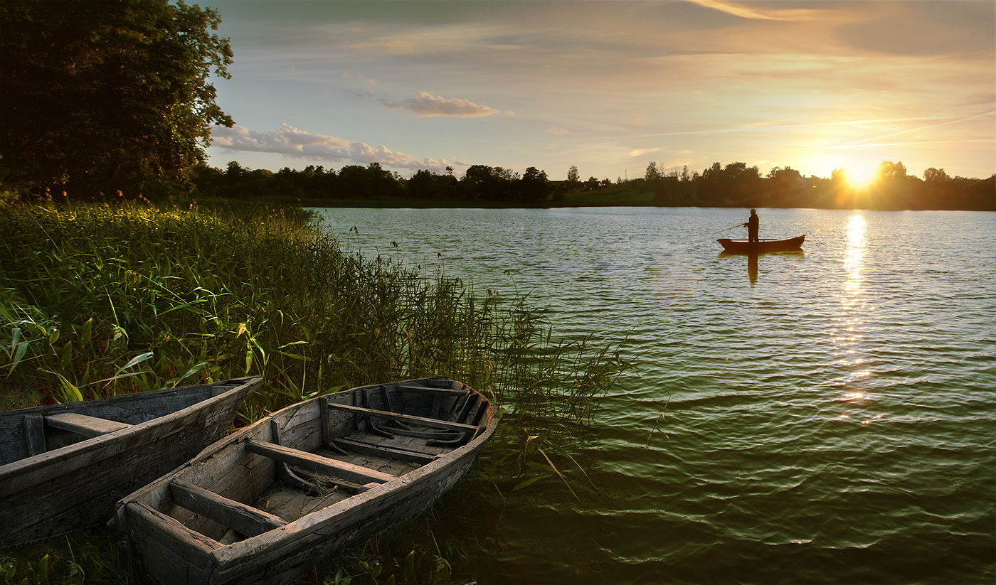 Одинокий рыбачок