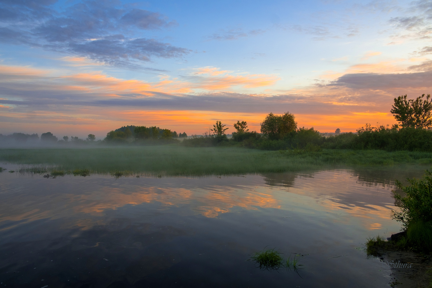 Рассвет на Оке.