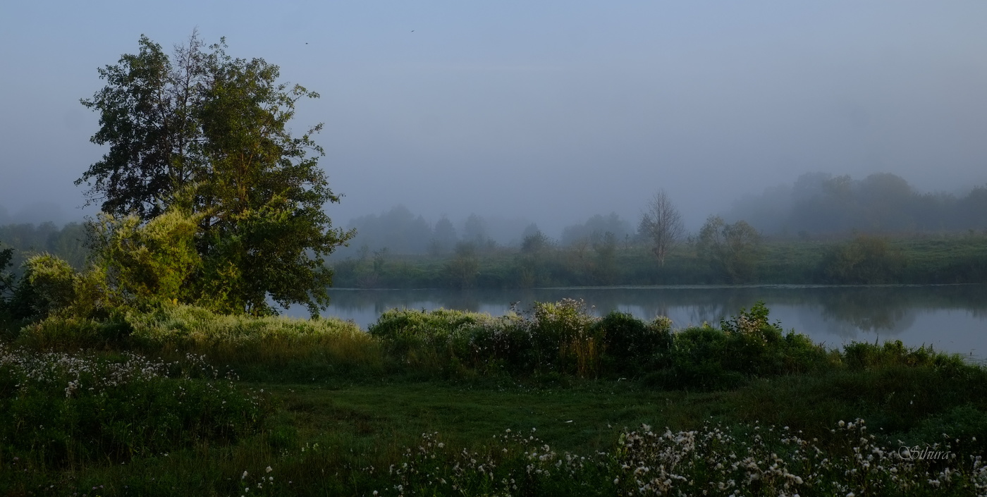 Пейзаж у озера.