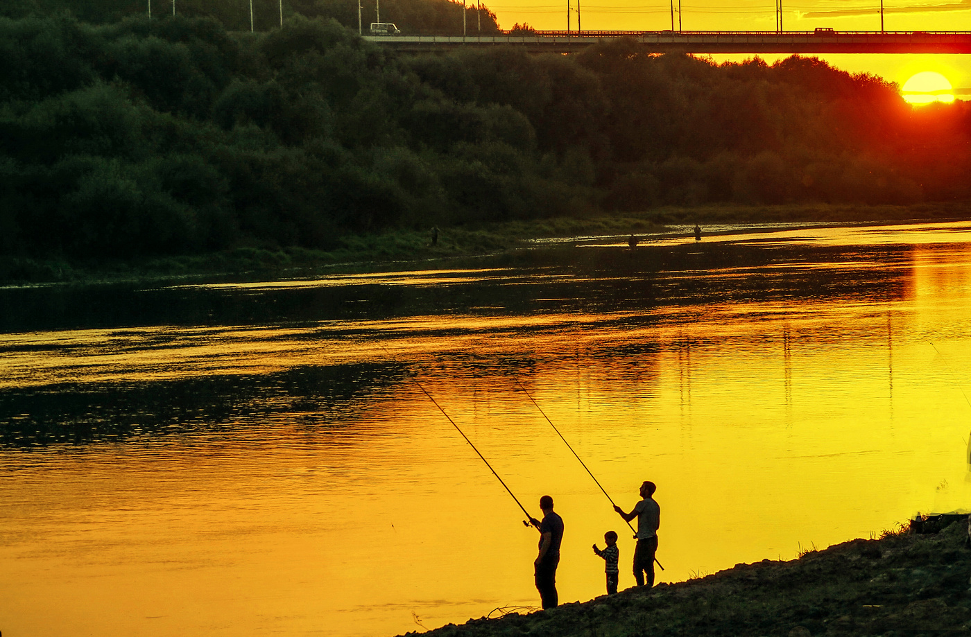 Июльский закат на Оке