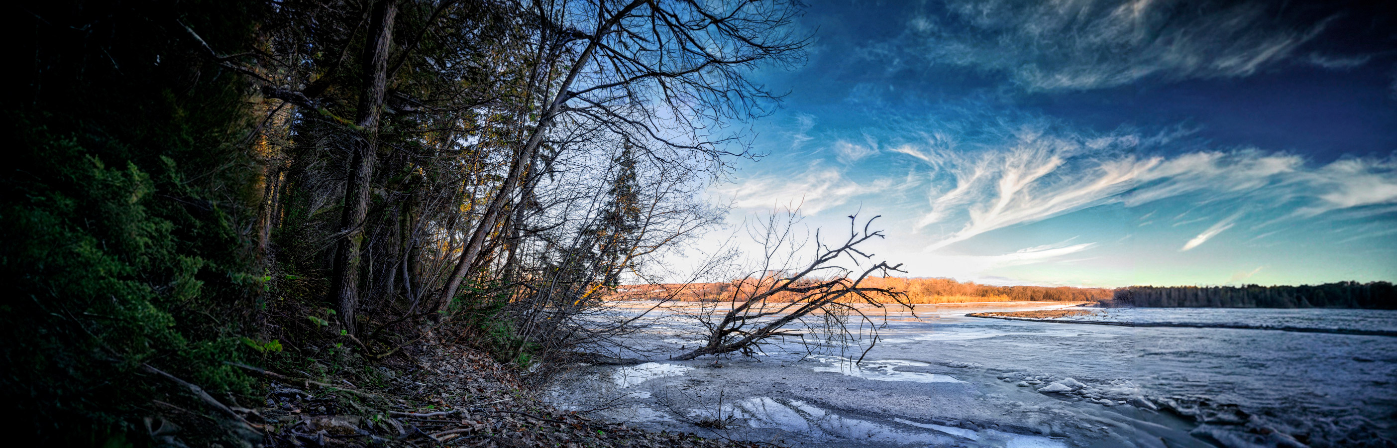 Ранняя весна на озере Птичь