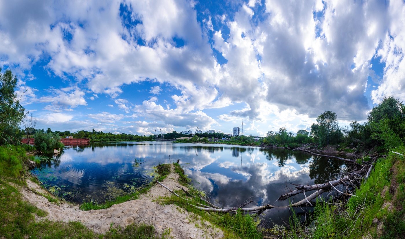 затон реки город Гомель
