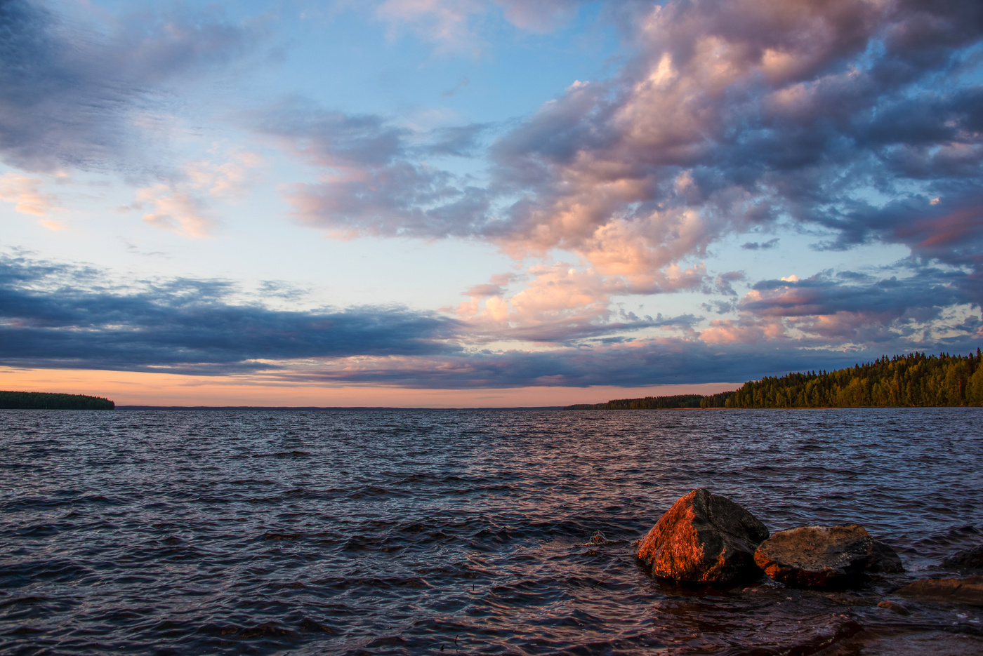 Утро в Карелии.