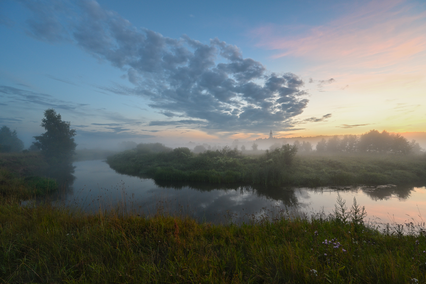 туманный вечер