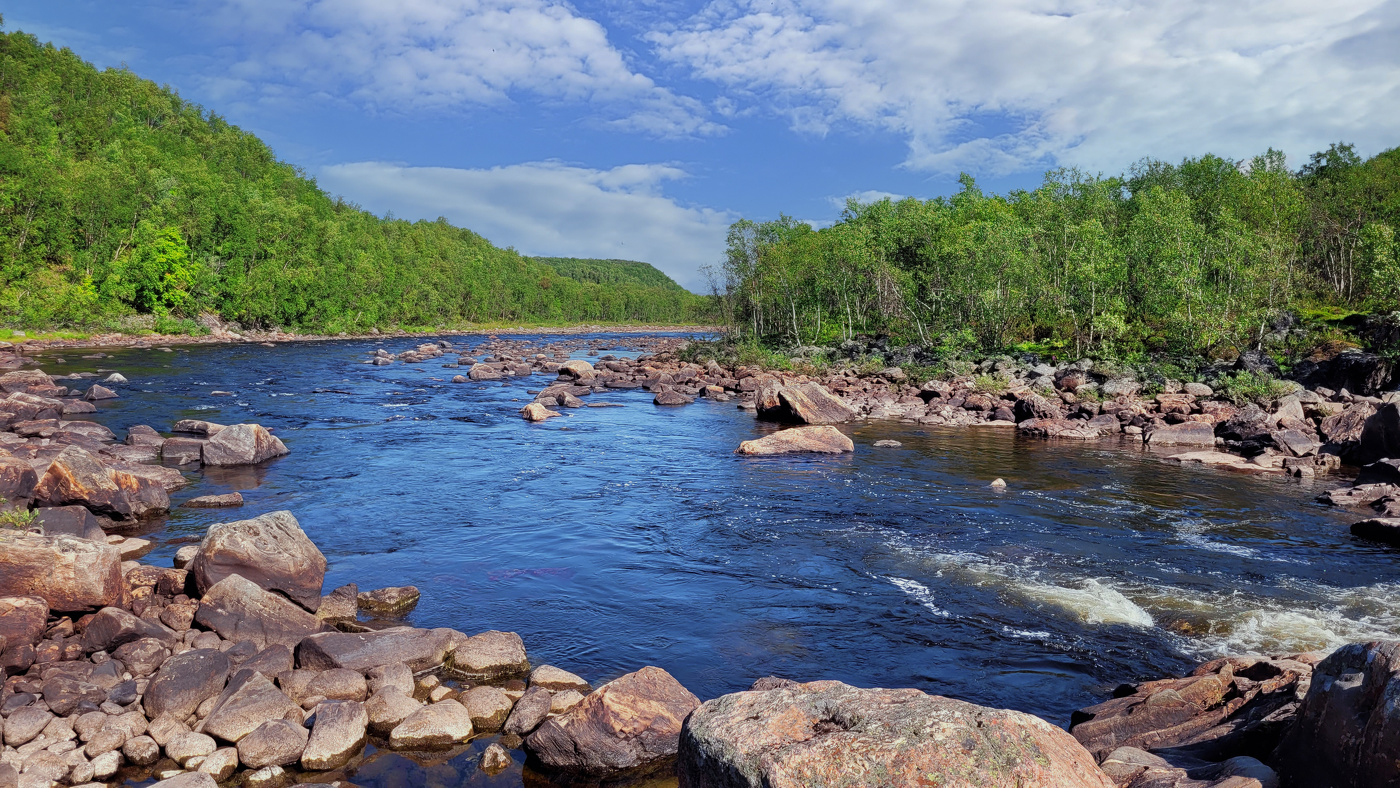 Горная река "Кола". Хибины.