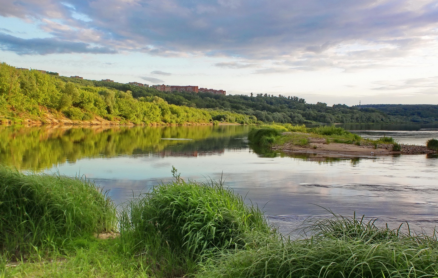 Вечерний сюжет из Пущино на Оке