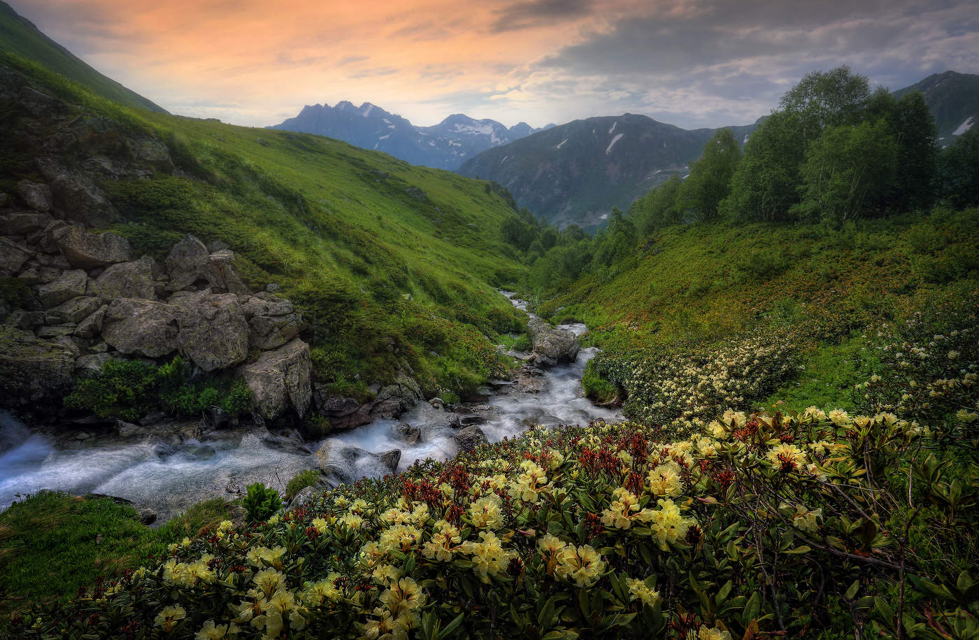 Горная река..