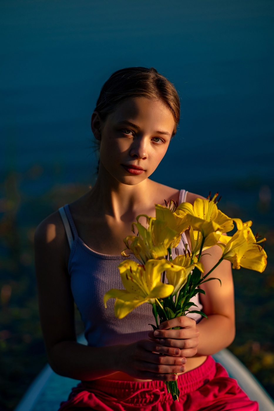 Жёлтые лилии