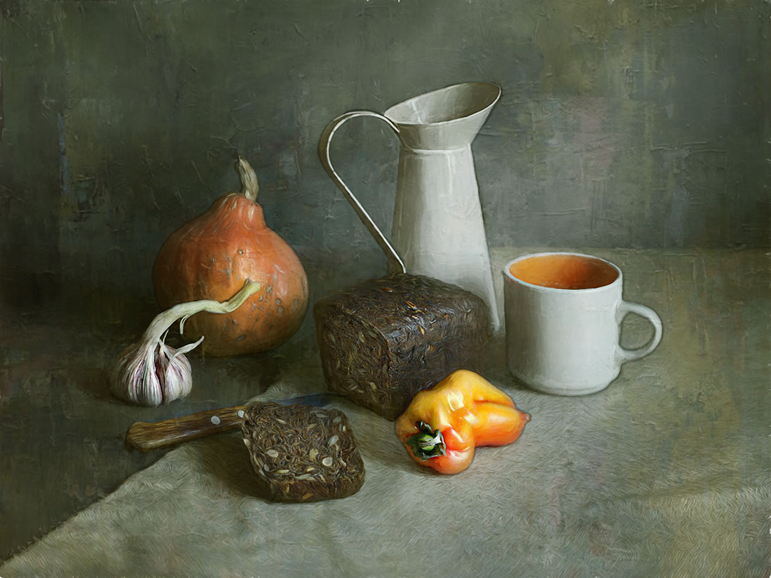 с чёрным хлебом