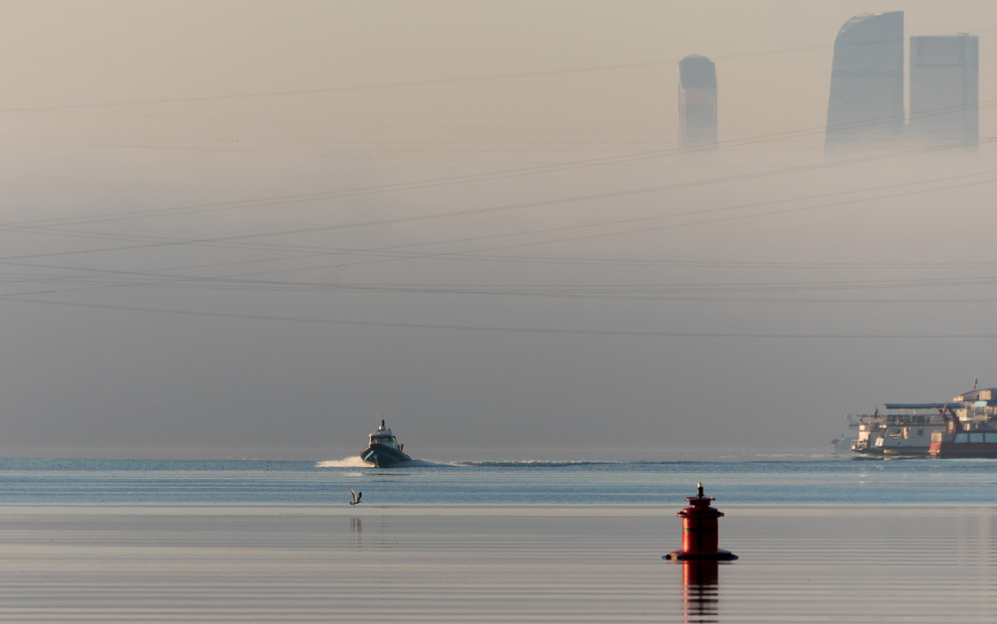 Туман на Москва-реке.