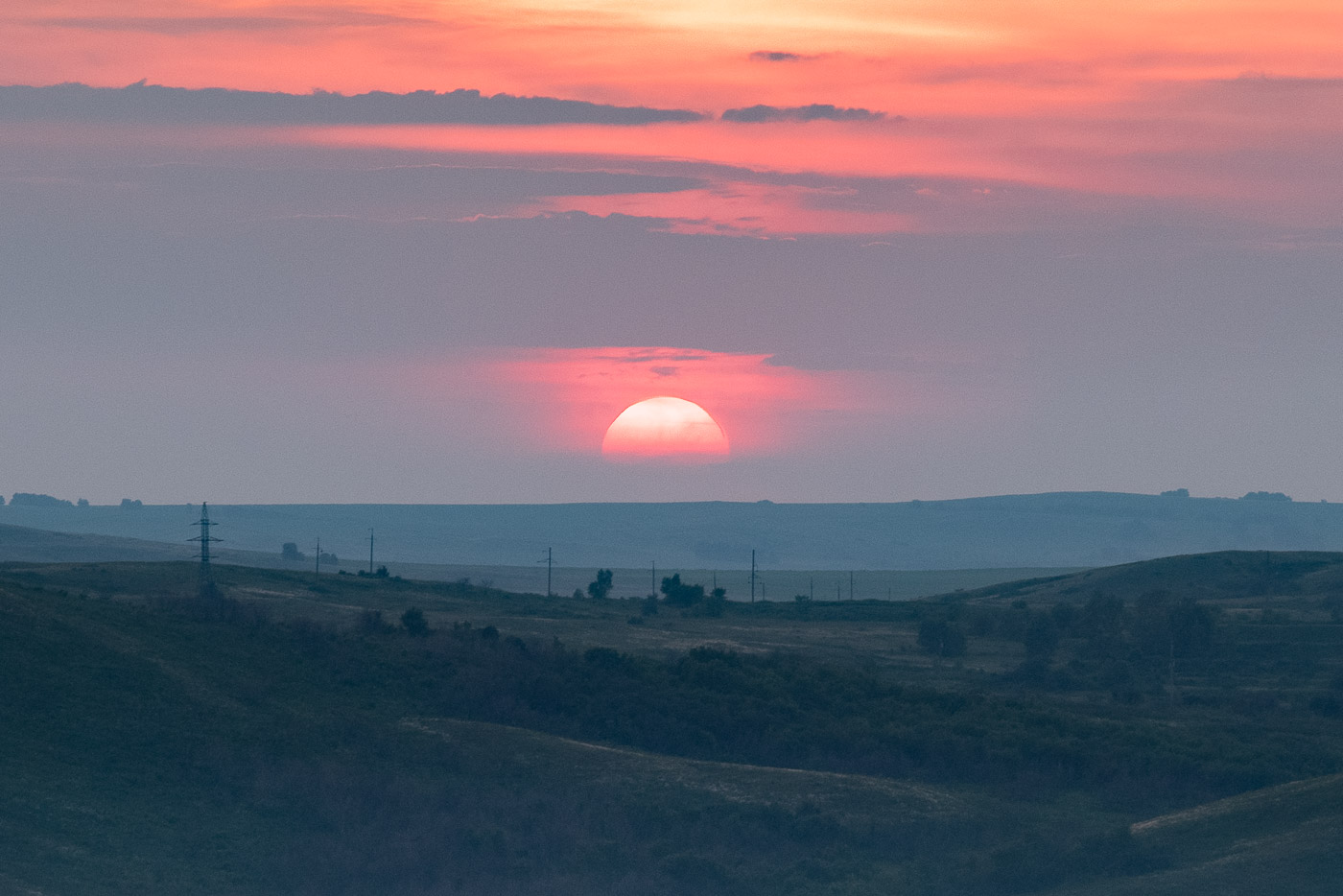 Уходящее солнце