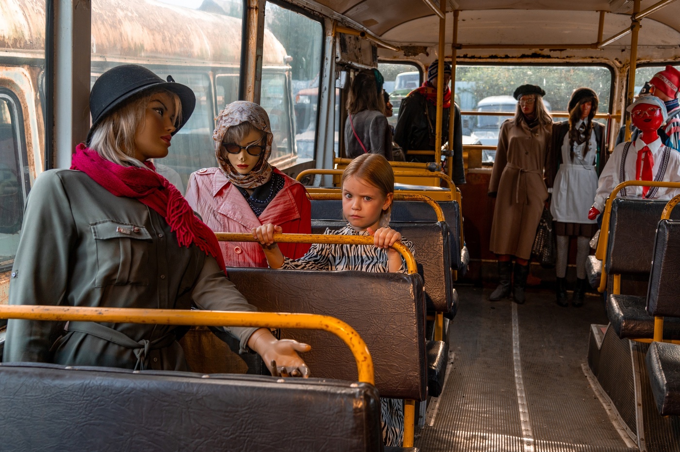 В троллейбусе