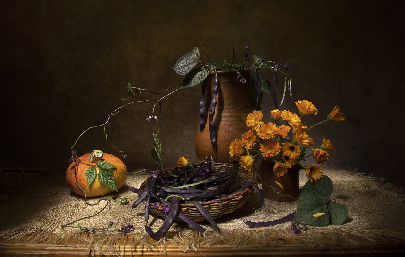 С фасолькой...