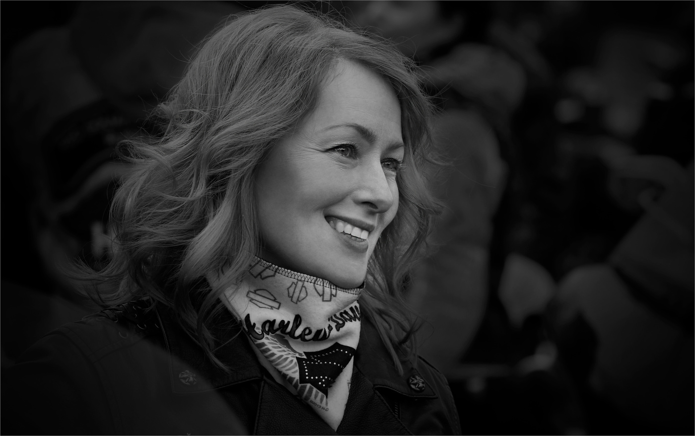 Участница байк-слета.