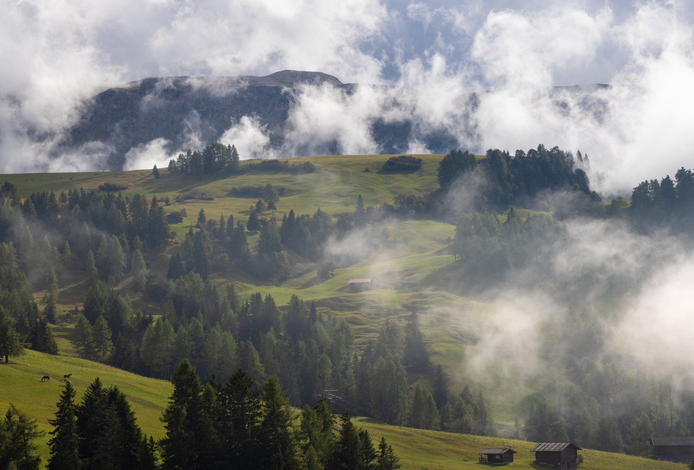 В облаках...