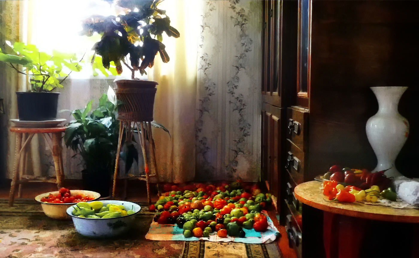 Дача, помидоры...сентябрь.