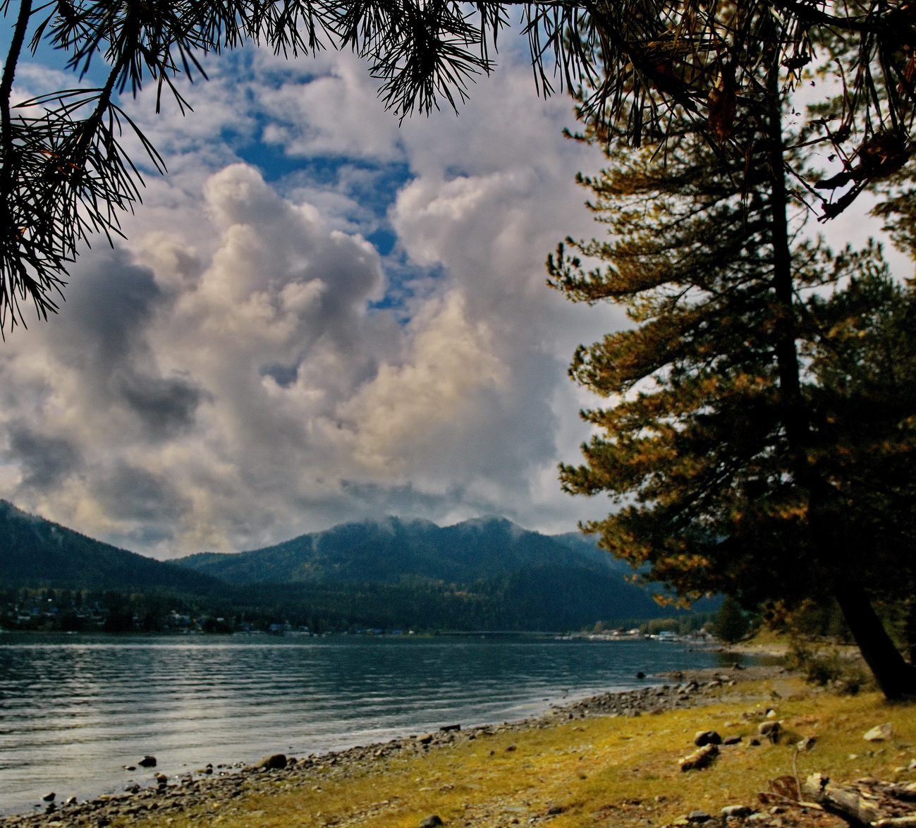 Осенним днём.