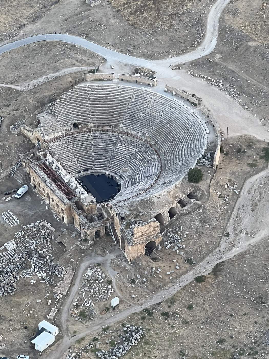 Древняя Памуккале с воздушного шара
