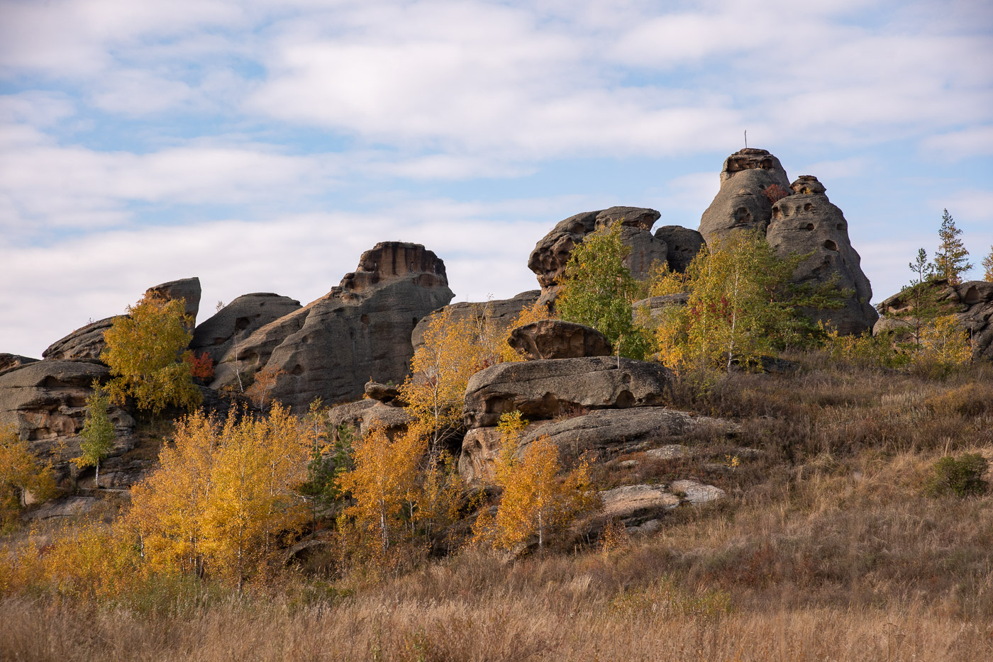 Удивительные скалы Колыванского озера