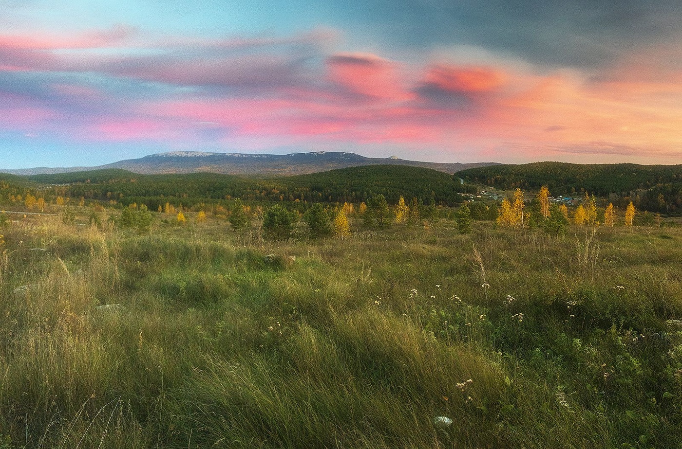 малиновый закат