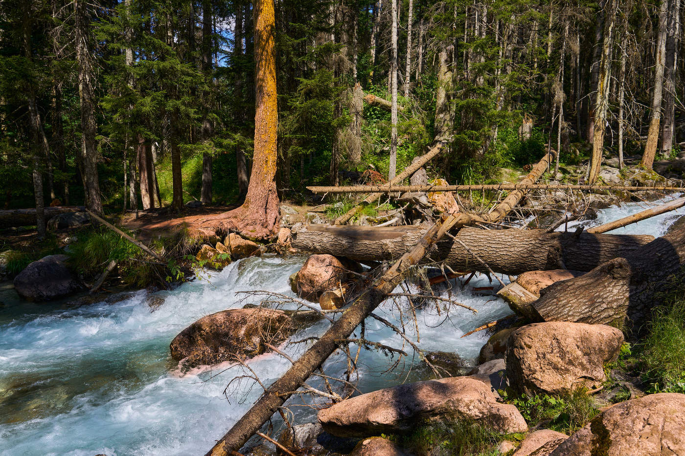 река в предгорьях