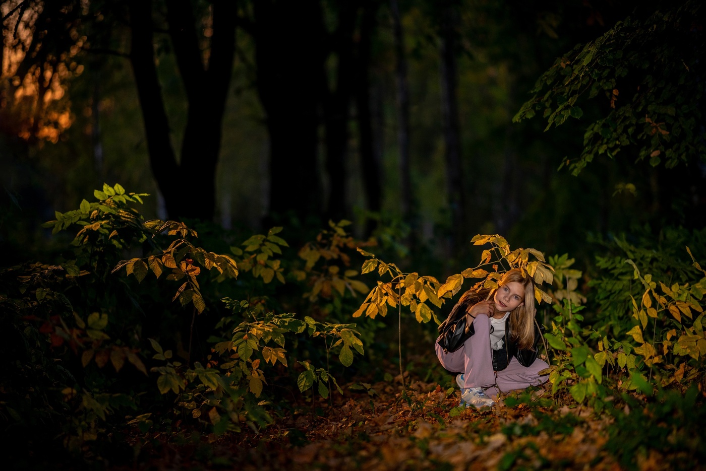 Спряталась