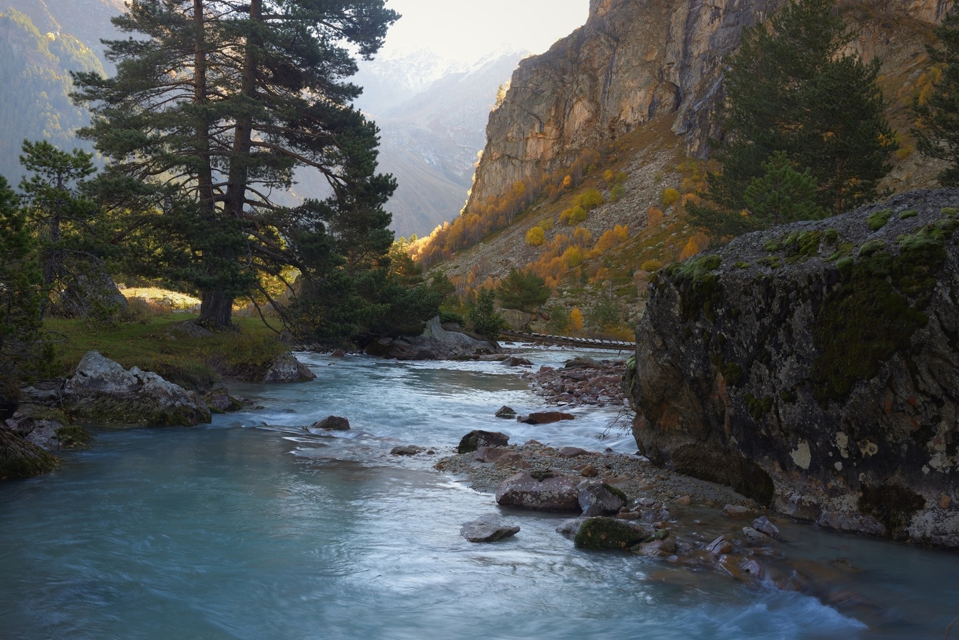 Утро в горах Кавказа