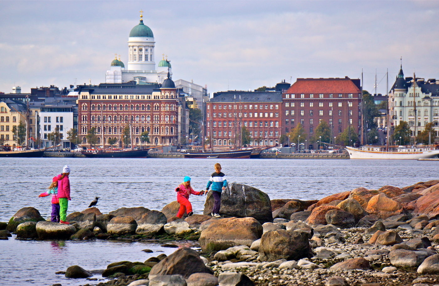 Нескучно с детьми вороне