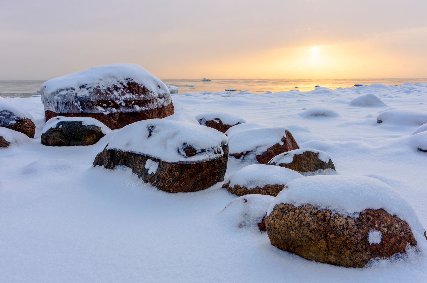 Зима на Финском заливе.